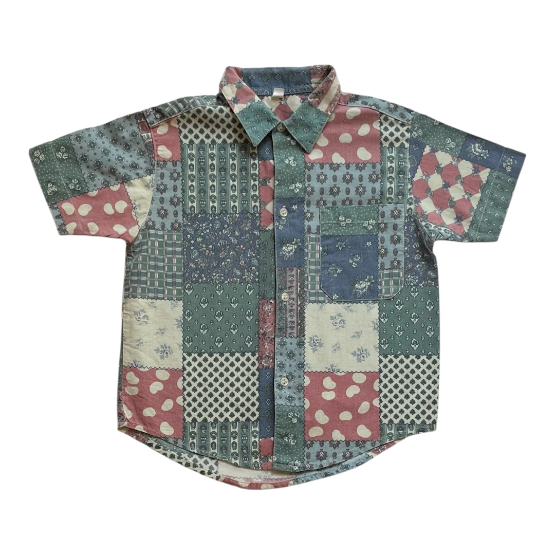 2/3A - Chemisette patchwork provencal Marque vintage