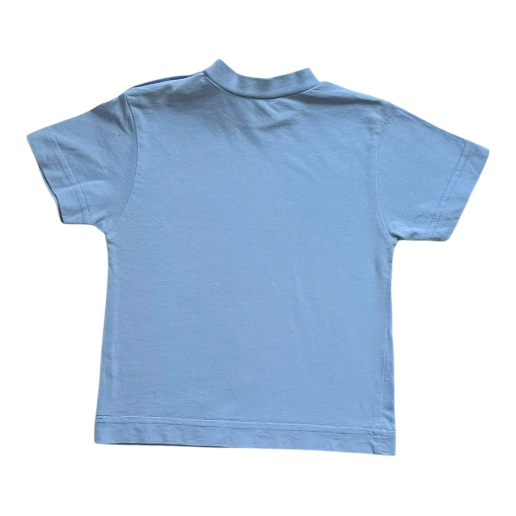 12M - Tshirt beau bleu Marque vintage