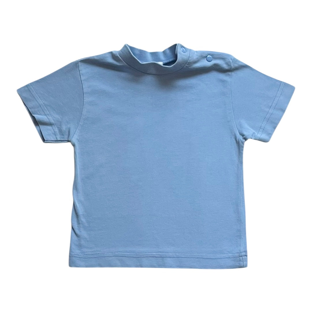 12M - Tshirt beau bleu Marque vintage