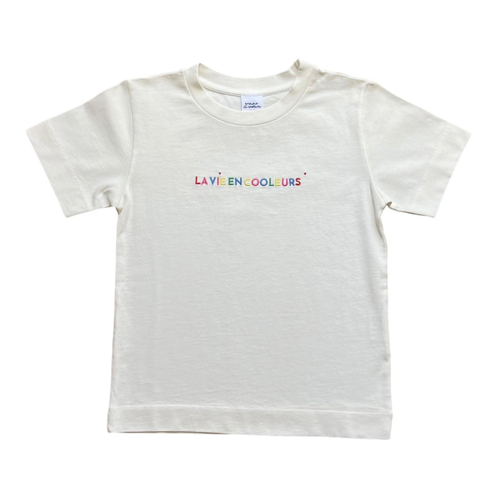 T-shirt N°1 ⚪️Blanc⚪️ "La vie en Cooleurs" 🆒 Gamme de Cooleurs