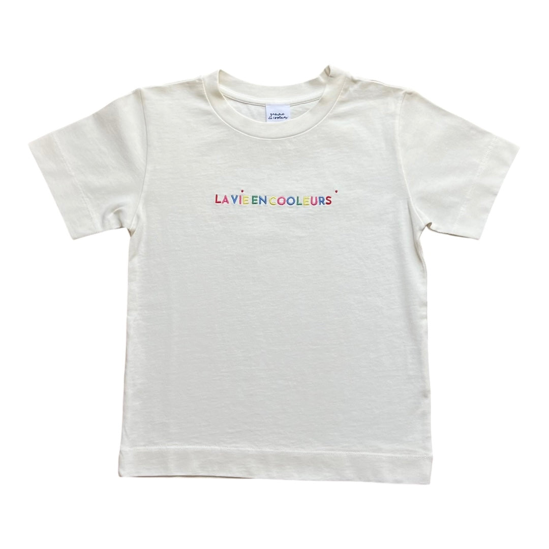 T-shirt N°1 ⚪️Blanc⚪️ "La vie en Cooleurs" 🆒 Gamme de Cooleurs