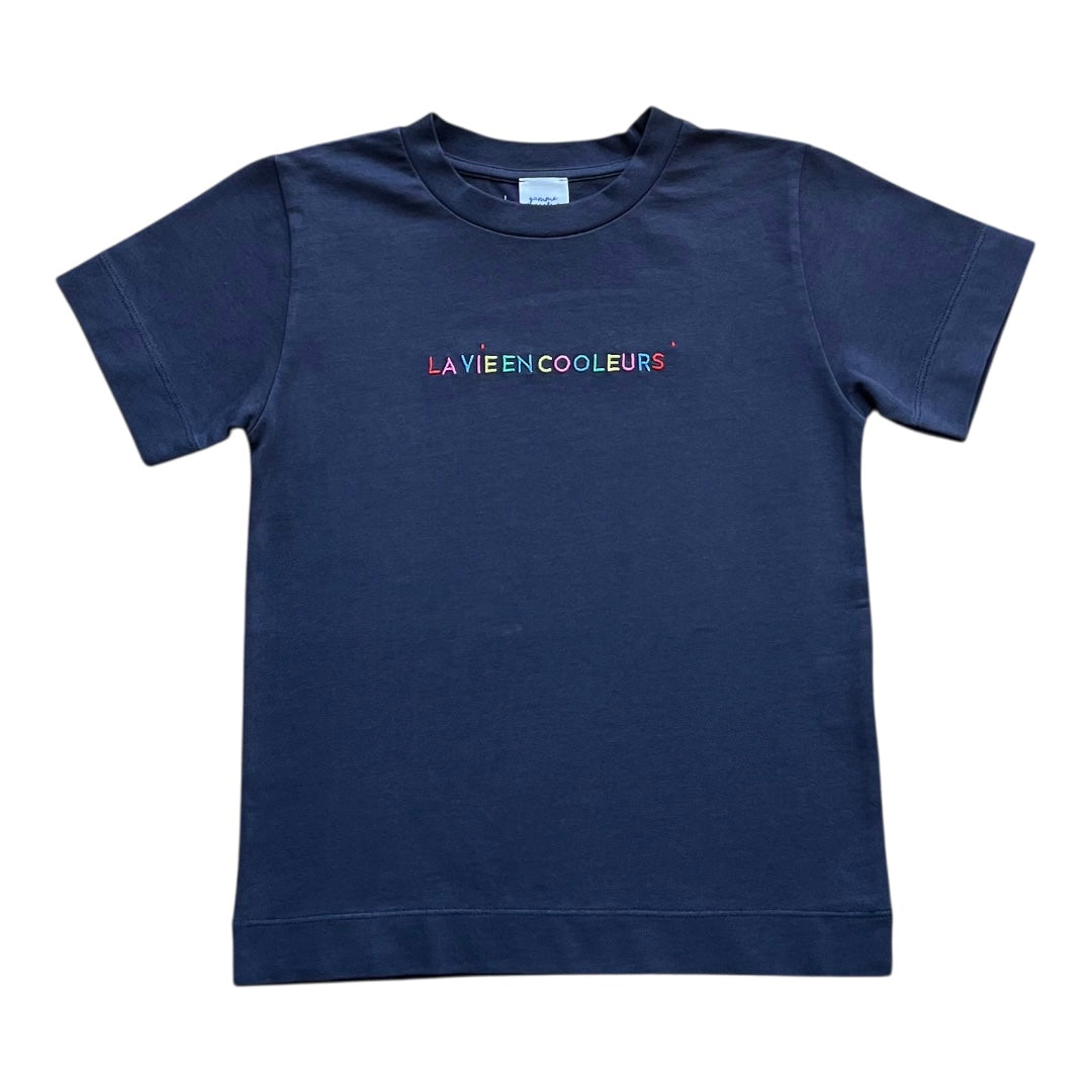 T-shirt N°1 🫐Marine🫐 "La vie en Cooleurs" 🆒 Gamme de Cooleurs