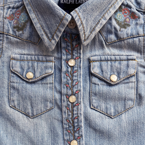 12M - Chemise broderies 💐