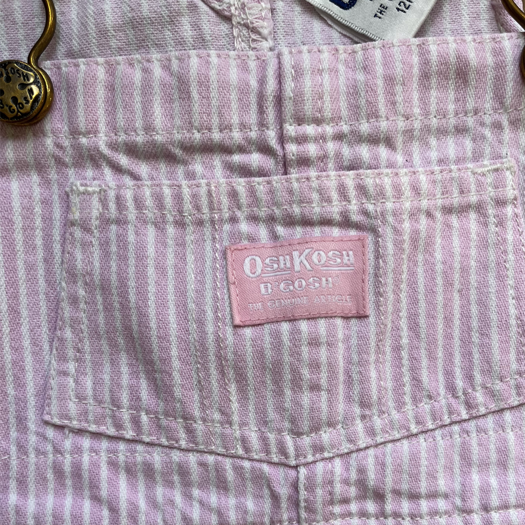 12M - Robe salopette rayée 💕 Oshkosh