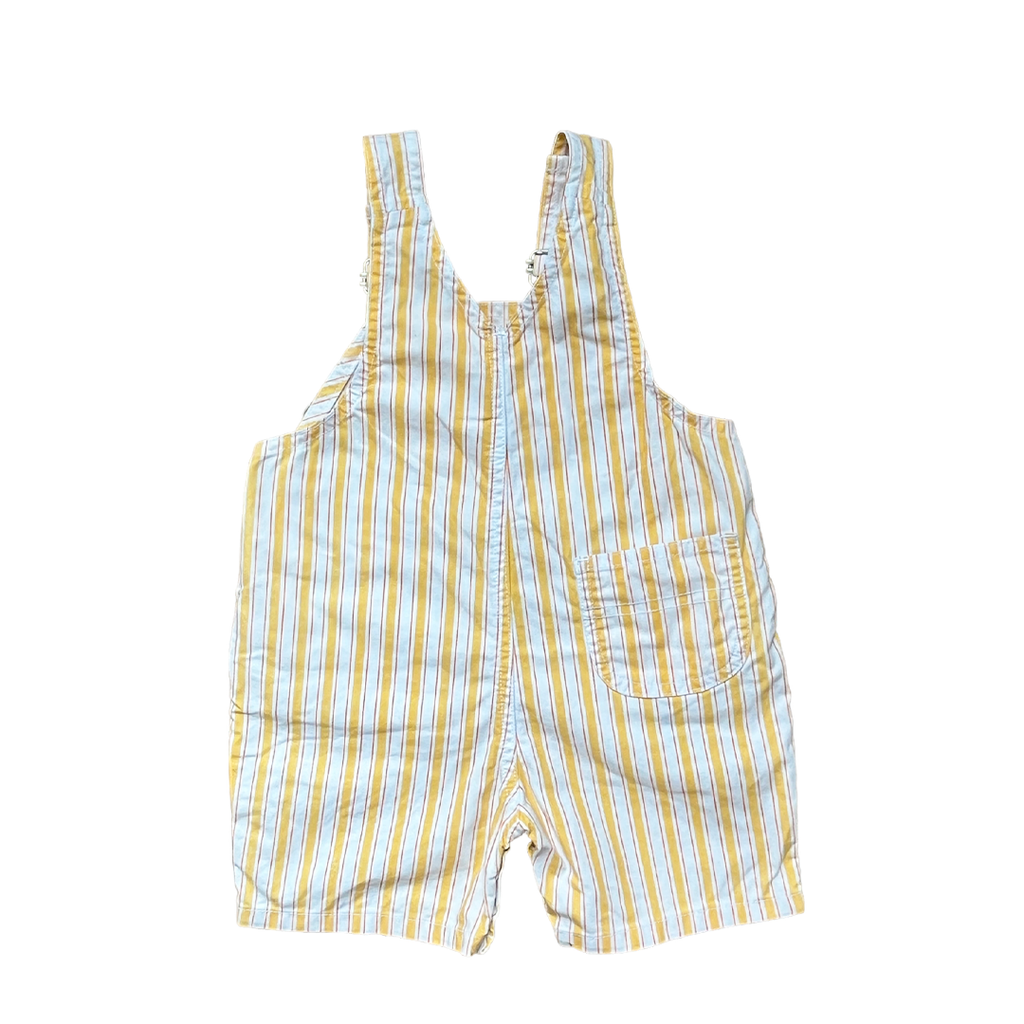 6M - Salopette rayures jaune soleil Marque vintage