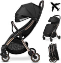 LIONELO Julie One Poussette canne legere Ultra compacte Pliable en un seul geste (0-22 kg), sac de transport, repose-pieds dossier, réglable jusqu'à, moustiquaire