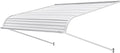 VEVOR Auvent de Porte d'Entrée 122x106,6 cm Marquise de Porte Extérieure Aluminium, Abri de Protection Contre Pluie, Neige, Soleil, Auvent Stable pour Portes d'Entrée, Fenêtres de Porches, de Balcons
