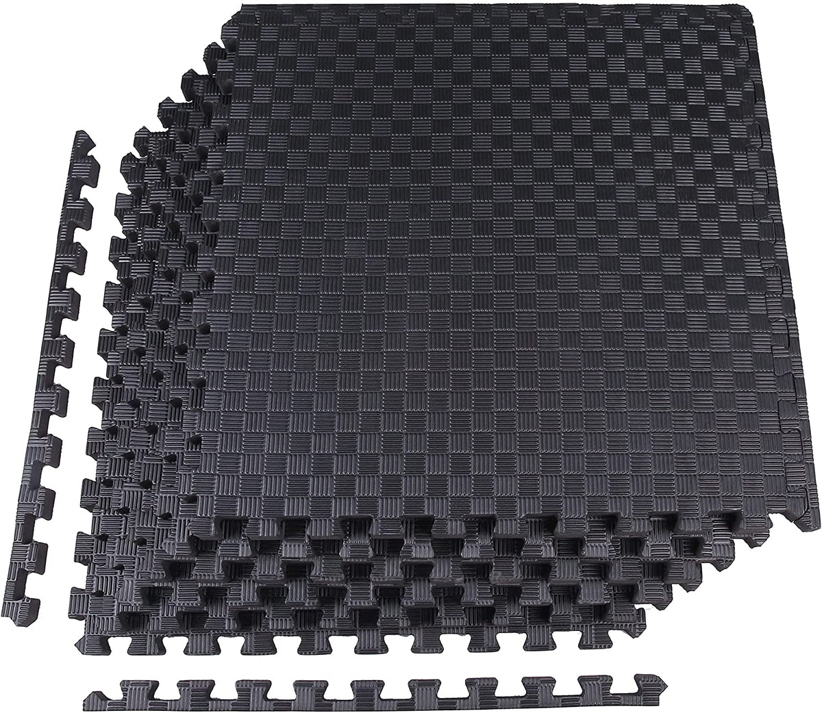 Tapete de ejercicio tipo rompecabezas BalanceFrom con losetas entrelazadas de espuma EVA