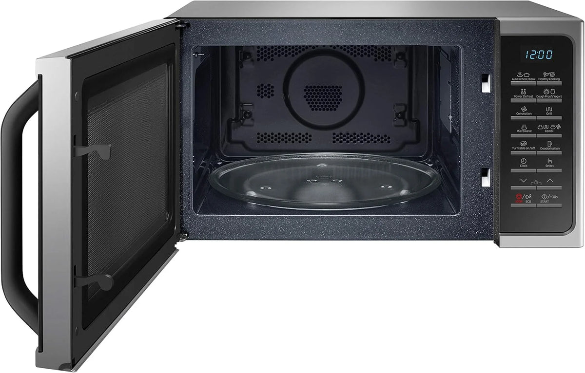 Samsung MC28H5015CS Micro-ondes Combiné, SmartOven, 900 W, Grill 1500 W, 28 L, 51,7 x 31 x 47,6 cm, Argent