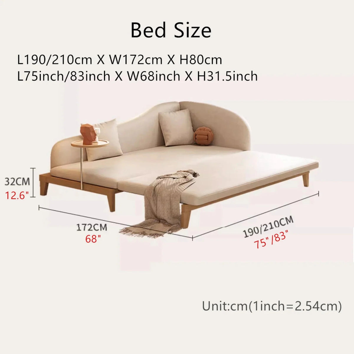 Nismaaya Marten Lounge Chaise Sofa Bed
