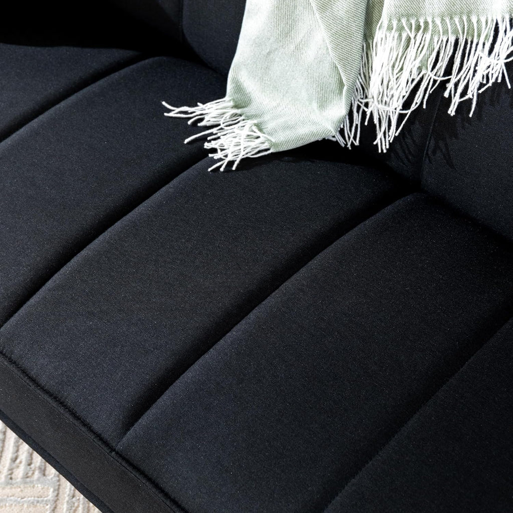 Zinus Quinn Clic Clac Sofá Cama - Sofá Cama Plegable 2 en 1 - Adecuado para habitaciones de invitados y espacios pequeños - Gris