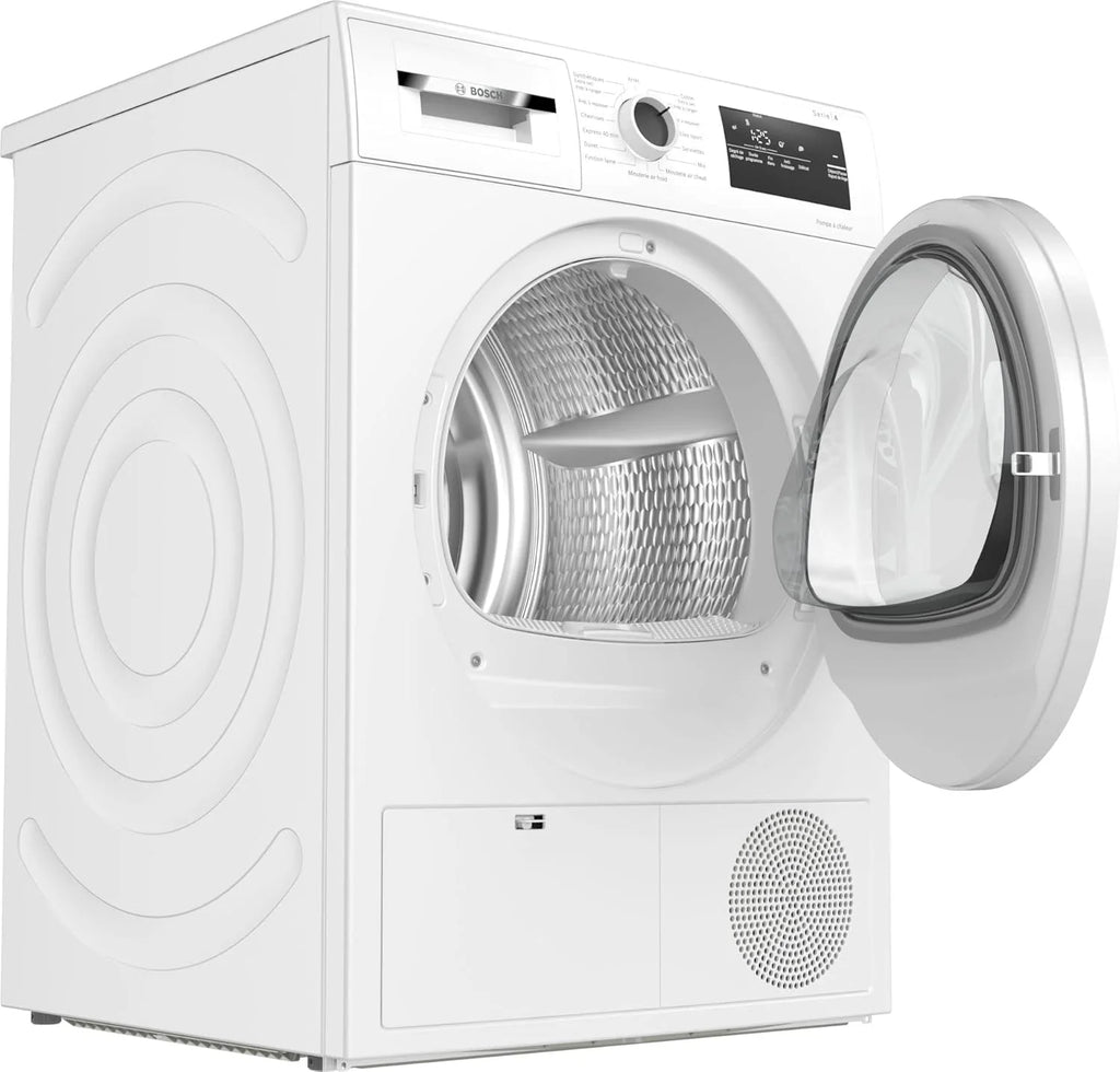 Bosch Electroménager Sèche-linge pompe à chaleur WTH83V13FR - Série 4-8 kg - 112 L - Design AntiVibration - Blanc, Blanche