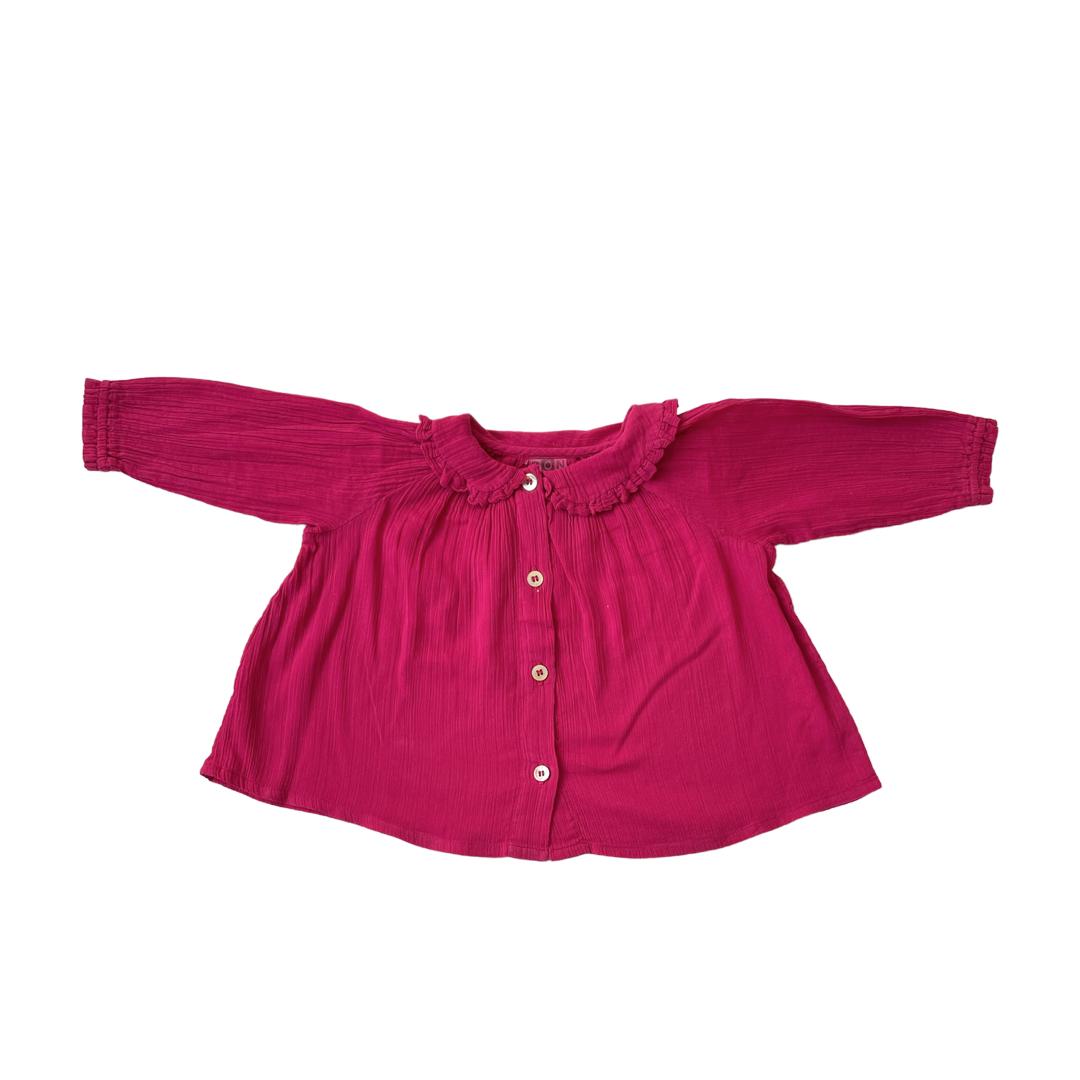 6M - Blouse col claudine