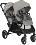 Joie - Evalite™ Duo - Poussette Double - Siège Arrière Inclinable À Plat - Pliage Facile & Compact - Compatible Sièges Auto - Suspension 4 Roues - Harnais 5 Points SoftTouch - Dès la naissance