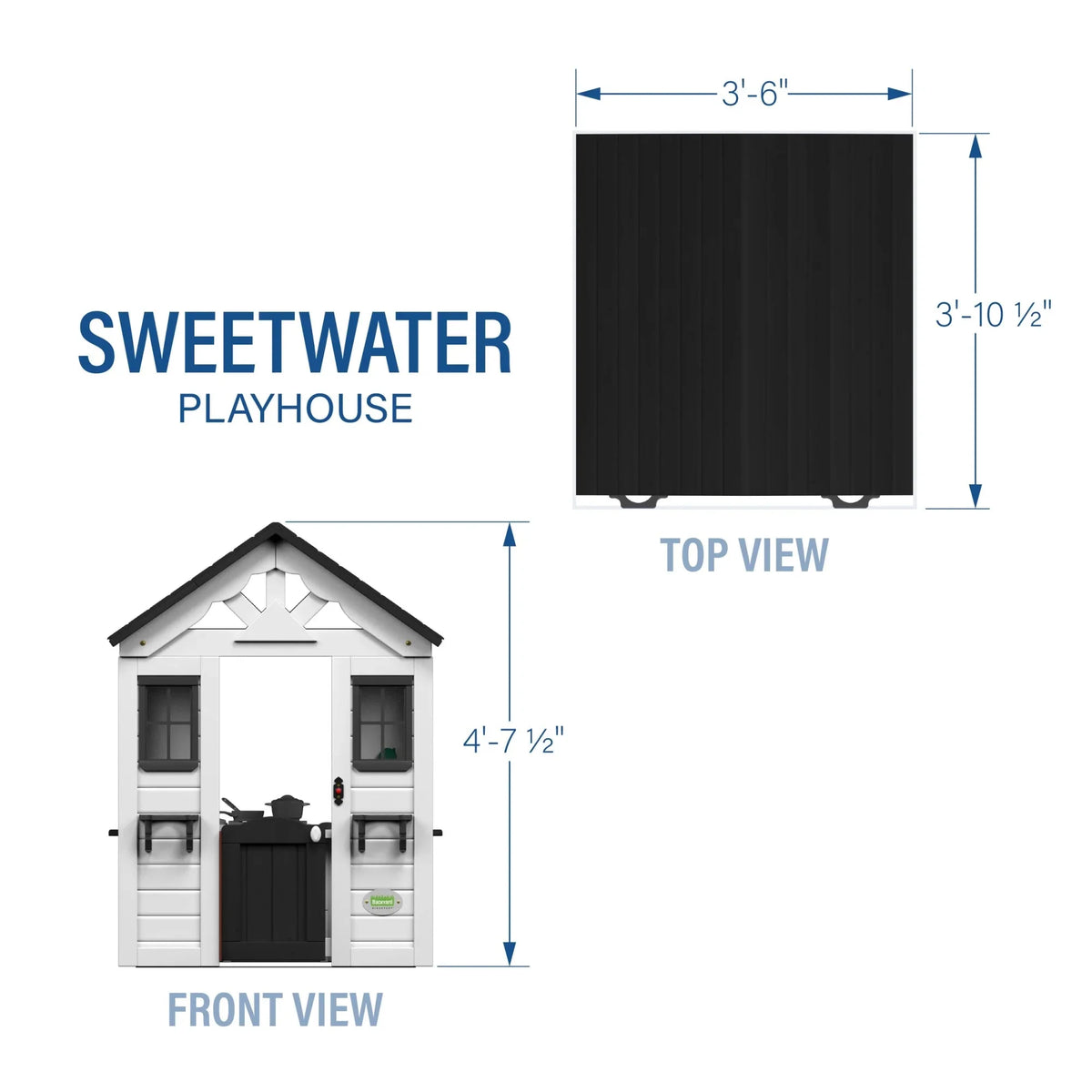 Casita de Juegos Backyard Discovery Sweetwater – Blanca