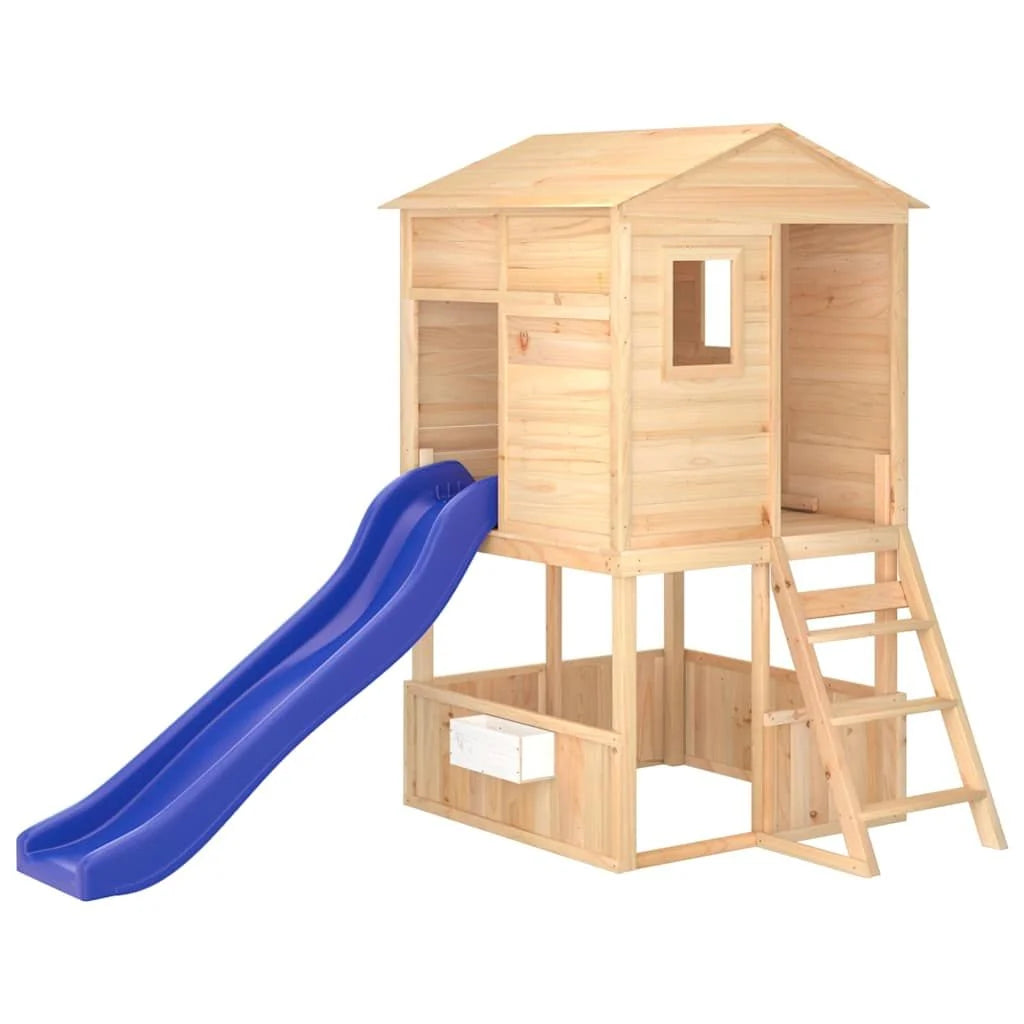 Parque Infantil De Exterior Madera Maciza De Abeto Vidaxl