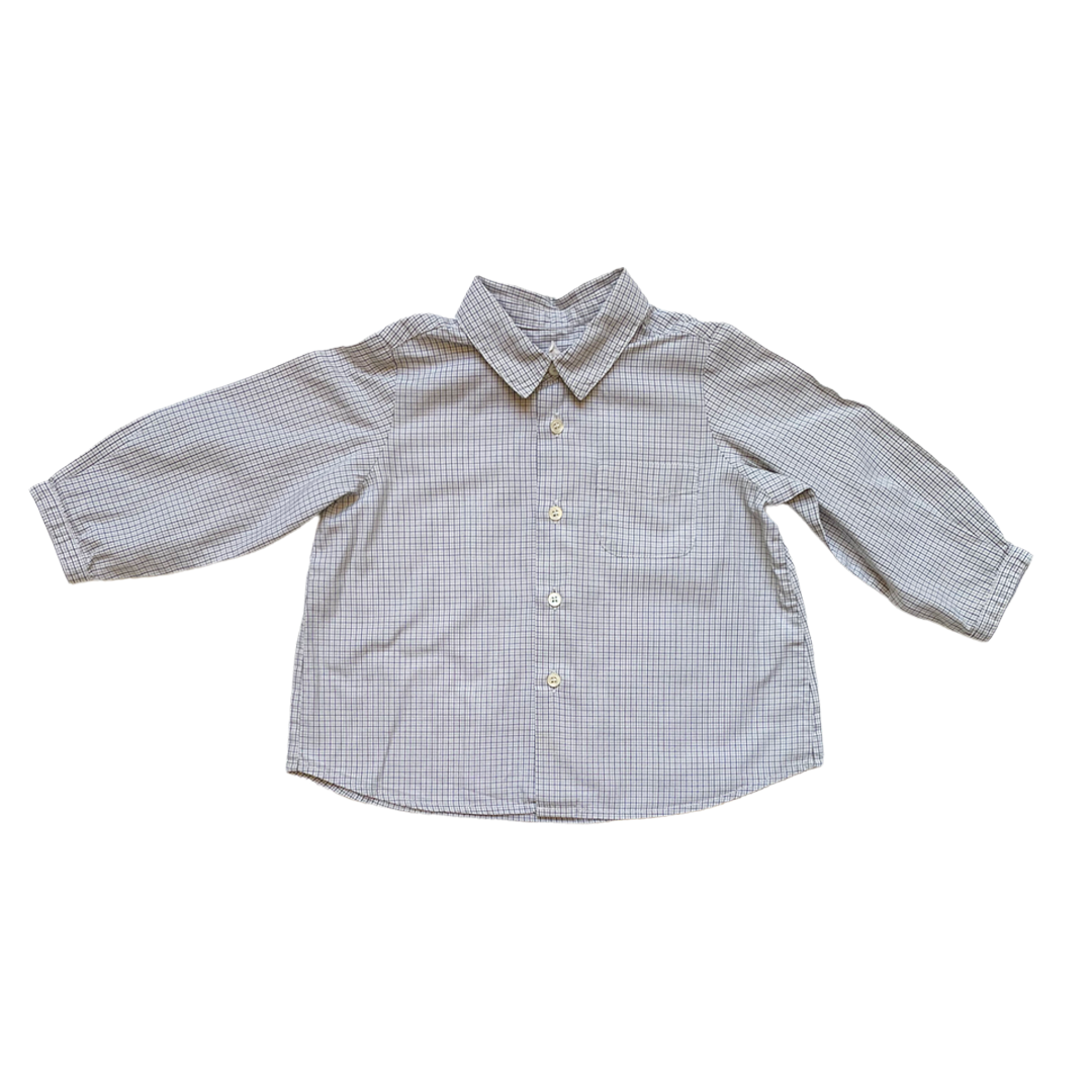 12M - Chemise à petits carreaux
