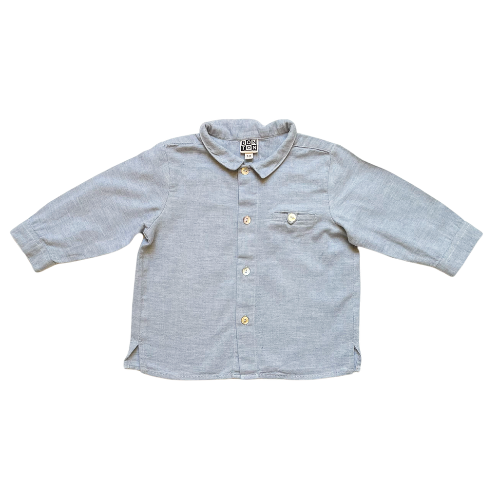 12M - Chemise pilou tout doux ⚪️