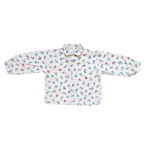 12-18M - Chemise imprimée rétro