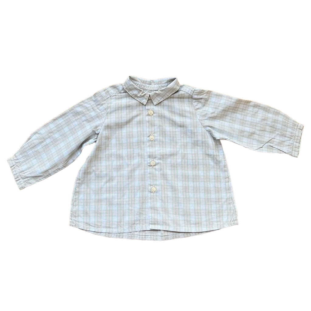 12M - Chemise à carreaux clairs