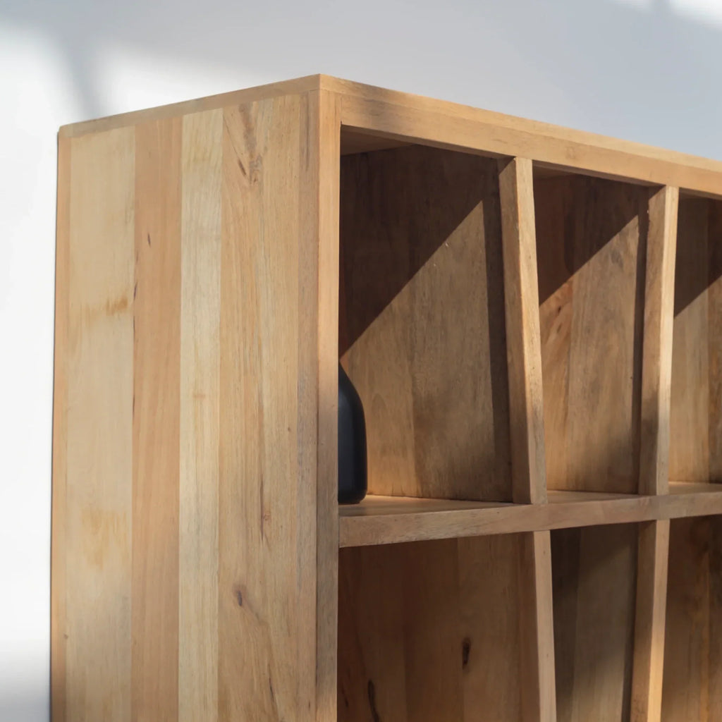 Nismaaya Wooden Display Shelves Unit