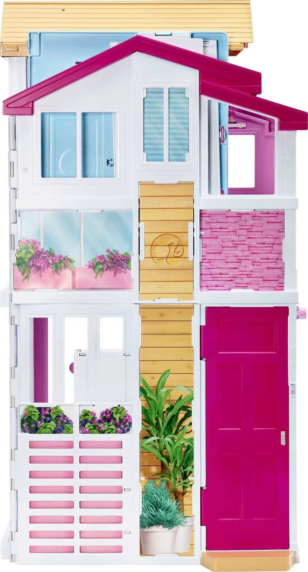 Casa de Tres Pisos Barbie, para edades de 3 años en adelante