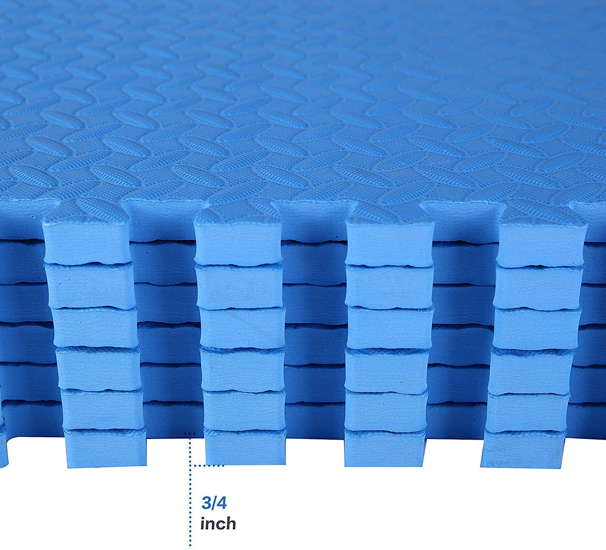 Tapete de ejercicio tipo rompecabezas BalanceFrom con losetas entrelazadas de espuma EVA