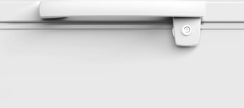 METRO Professional Congélateur bahut GHF2300, acier/aluminium, 112.5x61x83.5 cm, 300L, 95W, 1 panier, éclairage LED, 4 roulettes, avec serrure, blanc