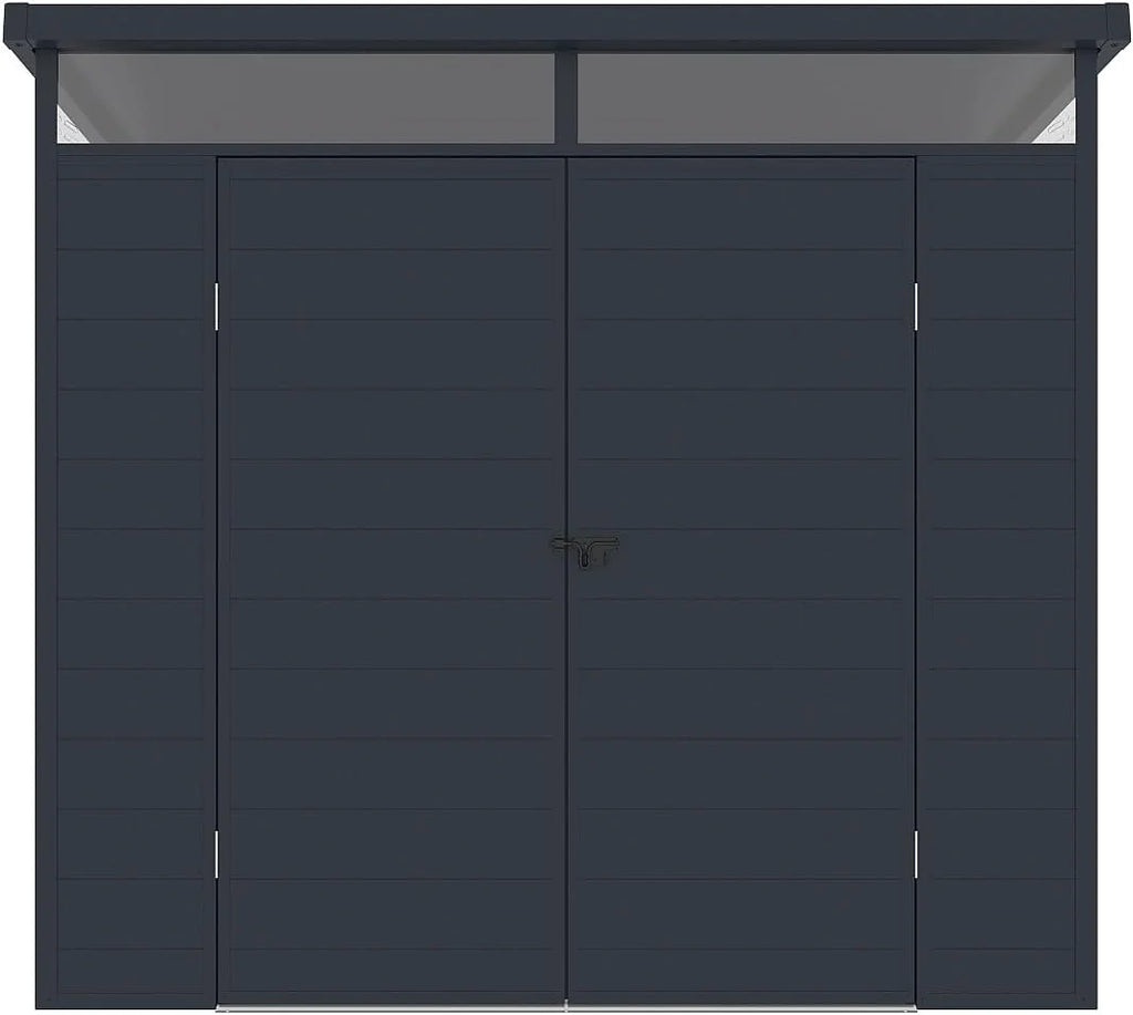 Vente-unique - Abri de Jardin en résine Gris Anthracite 4,57 m² avec Plancher - MINARO