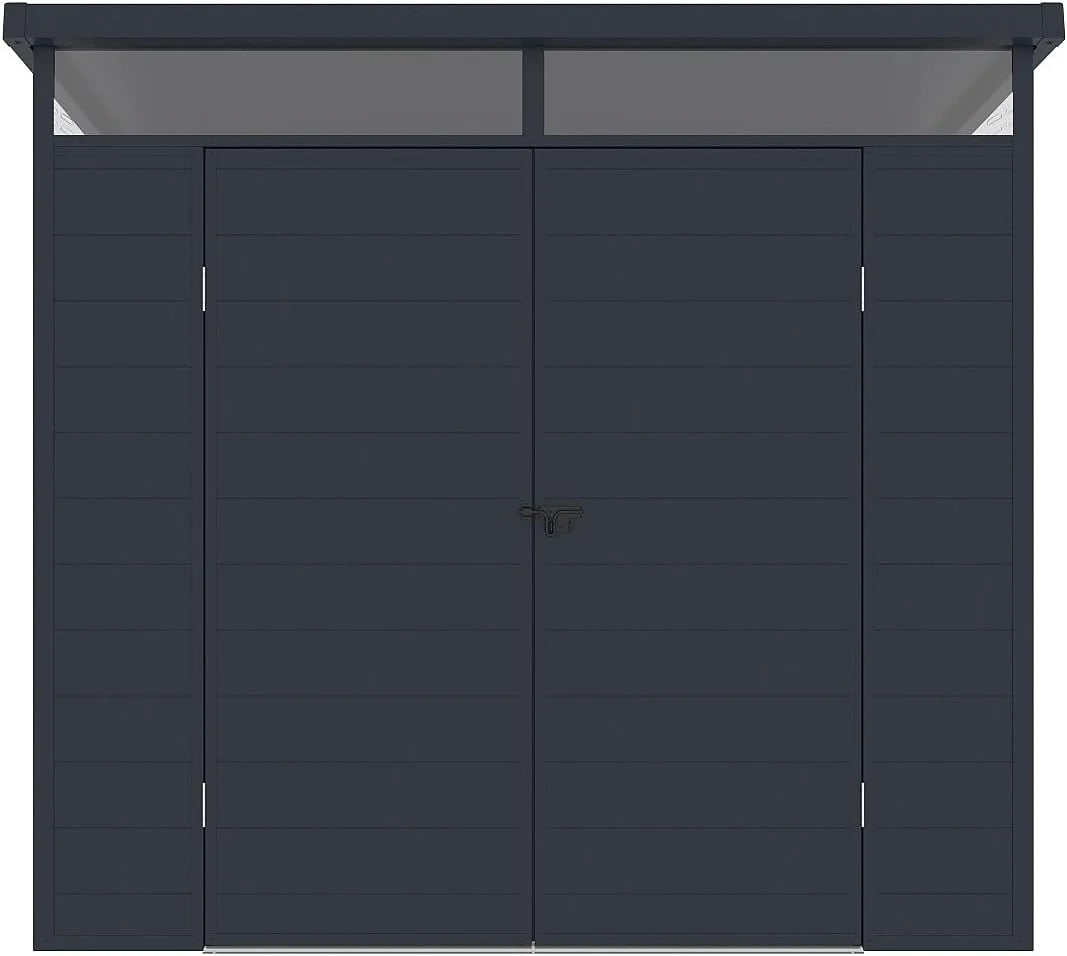 Vente-unique - Abri de Jardin en résine Gris Anthracite 4,57 m² avec Plancher - MINARO
