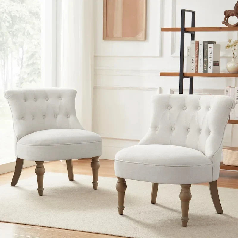 Living Room Armless Accent Comfy Chair