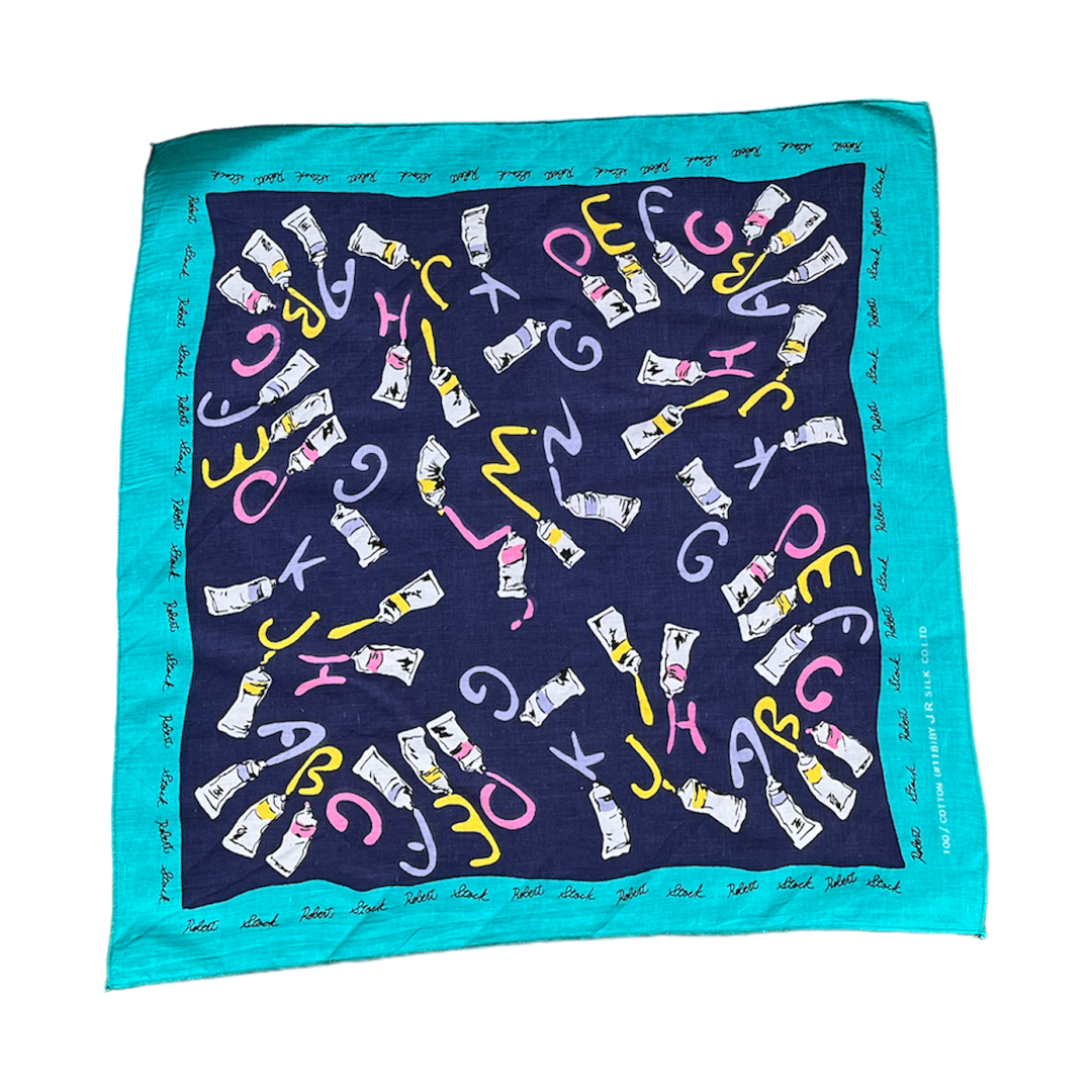 TU - Foulard du peintre 🎨🖌 Marque vintage