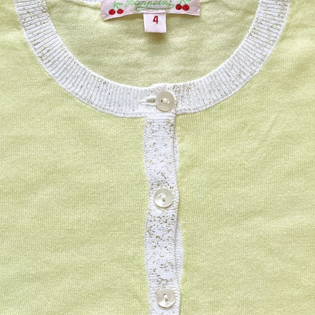 4A - Cardigan des beaux jours 🍋 Bonpoint