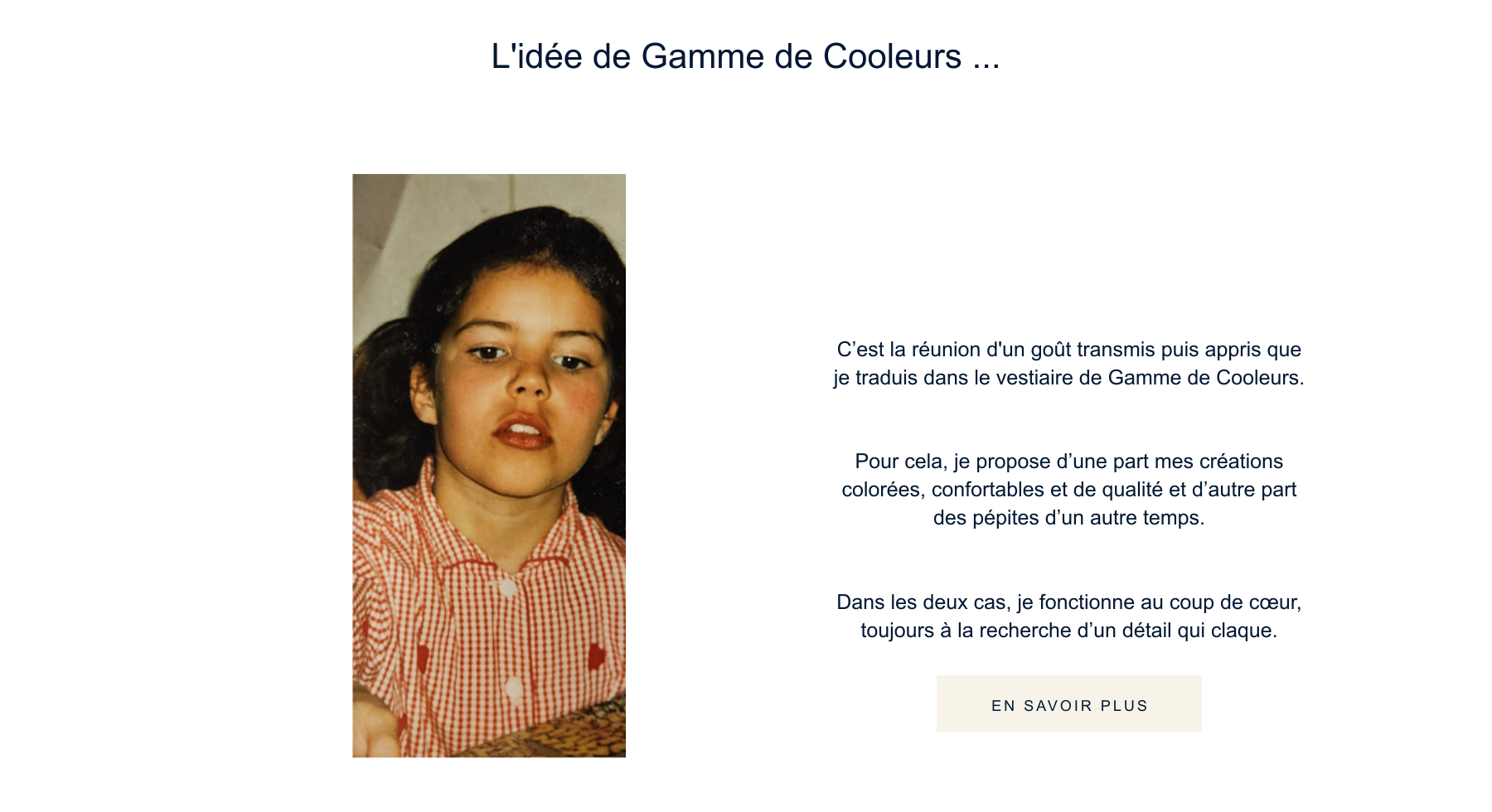 L'idée de Gamme de Cooleurs