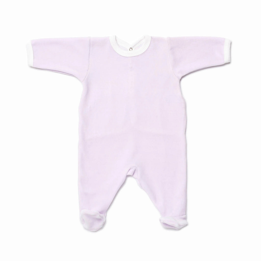 1M - Pyjama parme avec pieds