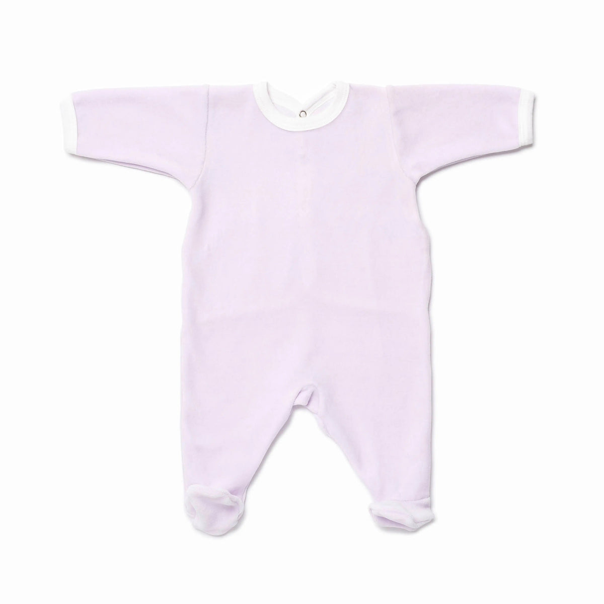 1M - Pyjama parme avec pieds