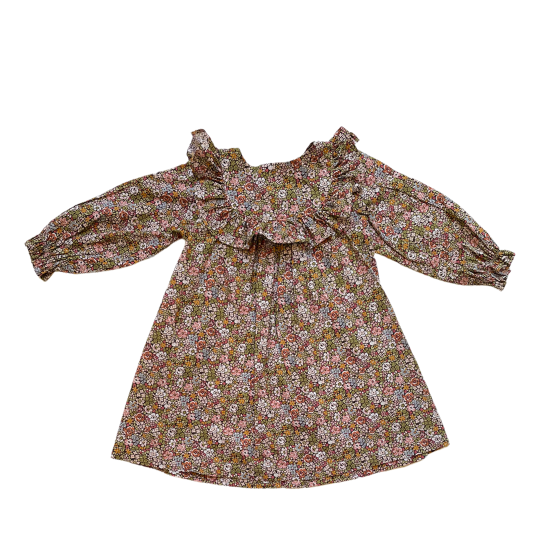 18M - Robe fleurs rétro