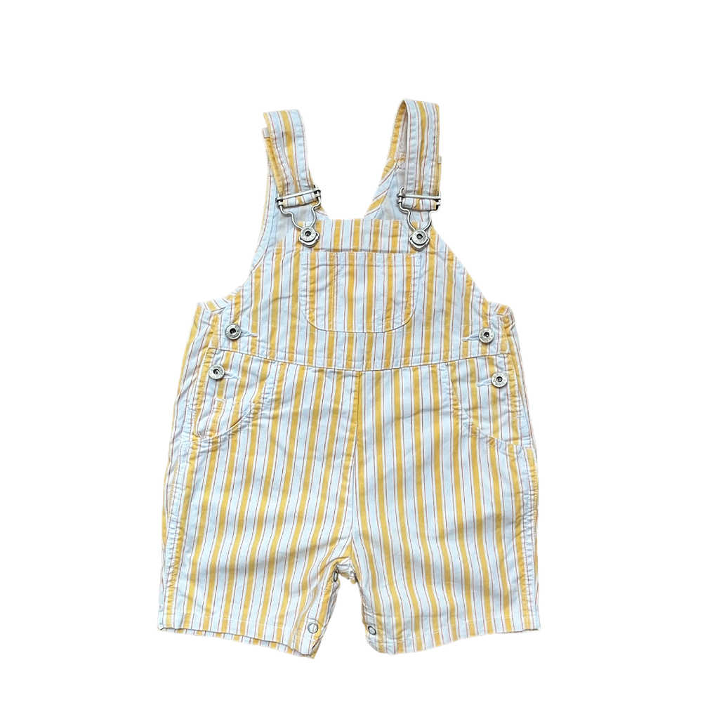 6M - Salopette rayures jaune soleil Marque vintage