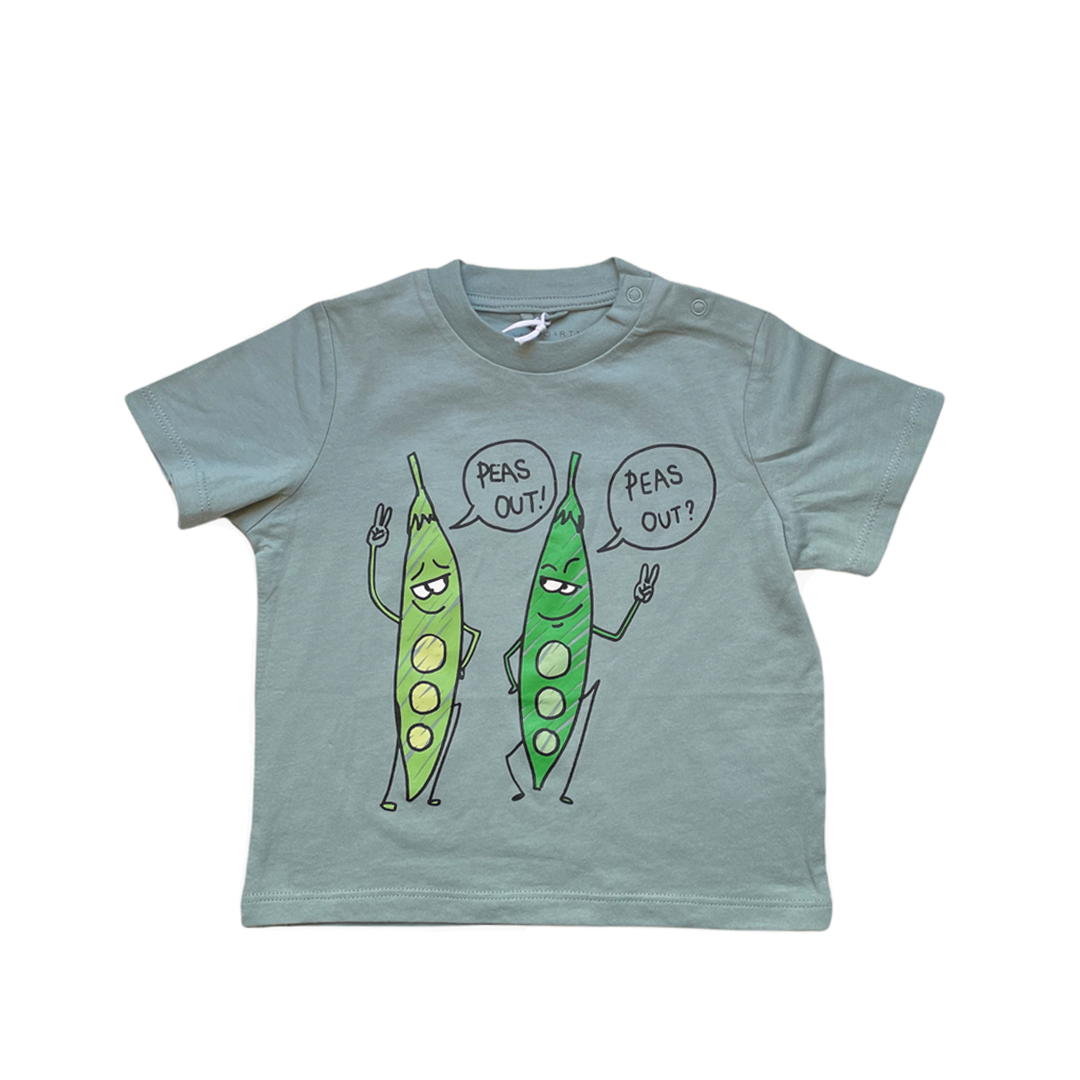 12M - T-shirt "Peas out"